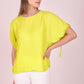 Blusa corte mariposa con ajuste en manga 116677