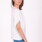 Blusa corte mariposa con ajuste en manga 116677