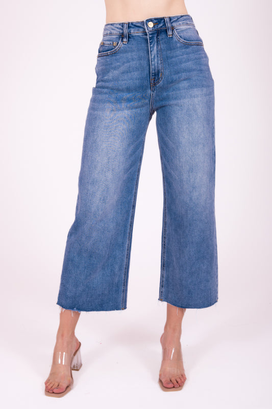 Jeans recto deshilachado  C1380W