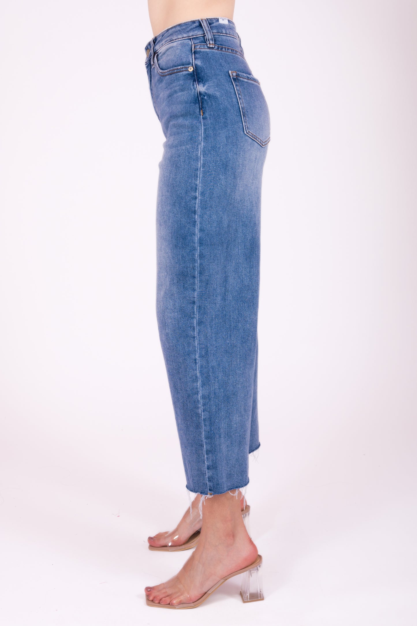 Jeans recto deshilachado  C1380W