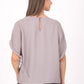 Blusa corte mariposa con ajuste en manga 116677