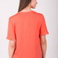 Blusa escote en V manga corta 117359