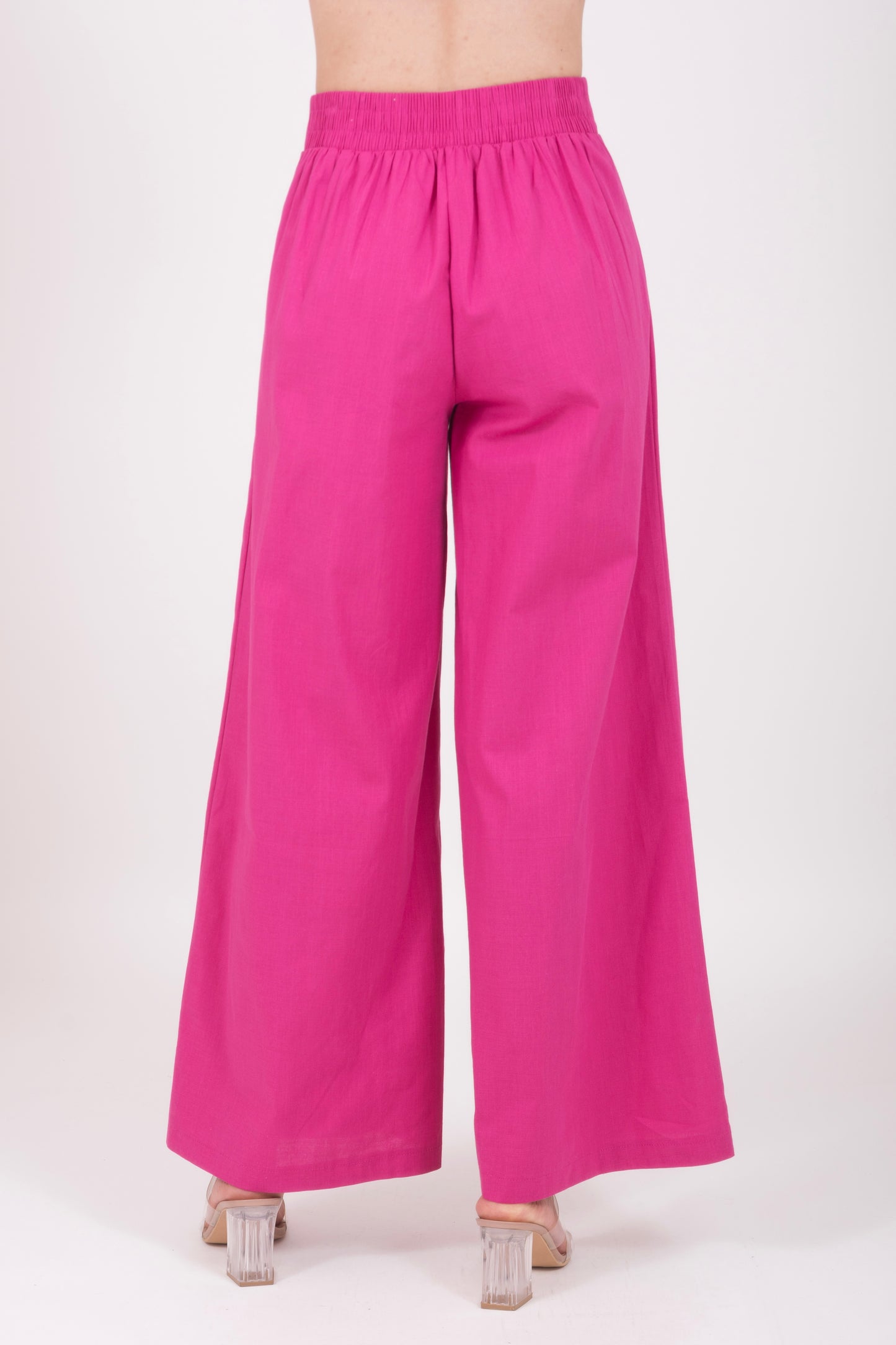 Pantalón liso con elástico.  XB0302