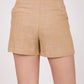 Short con cinto lino P10315