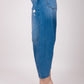 Jeans pierna ancha con pinza en tobillo C9390M